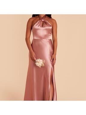 Birdy Grey Monica Satin Bridesmaid Dress in desert rose